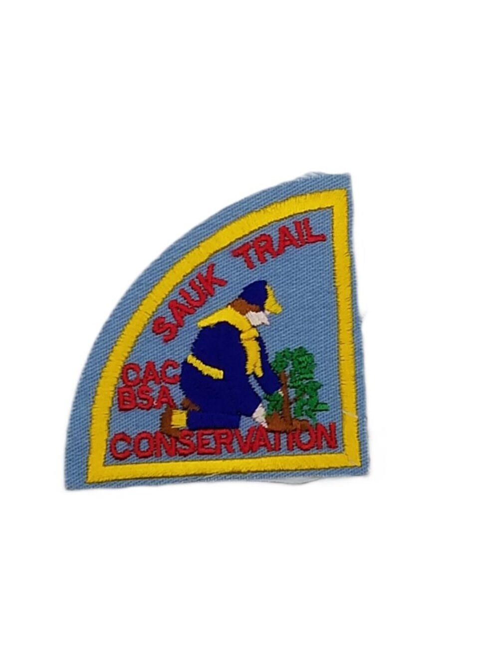 Vintage NOS Sauk Trail CAC BSA Conservation Segment Patch Boy Scout